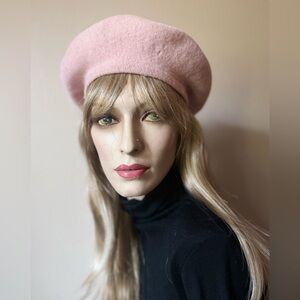 Pink Dorfman Pacific Co. Wool Beret Hat